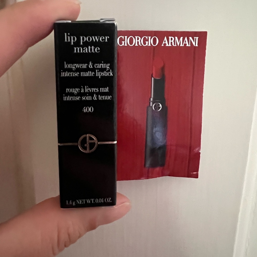 Giorgio Armani Mini Power Matte Lipstick in Shade 400 - Neutral Red